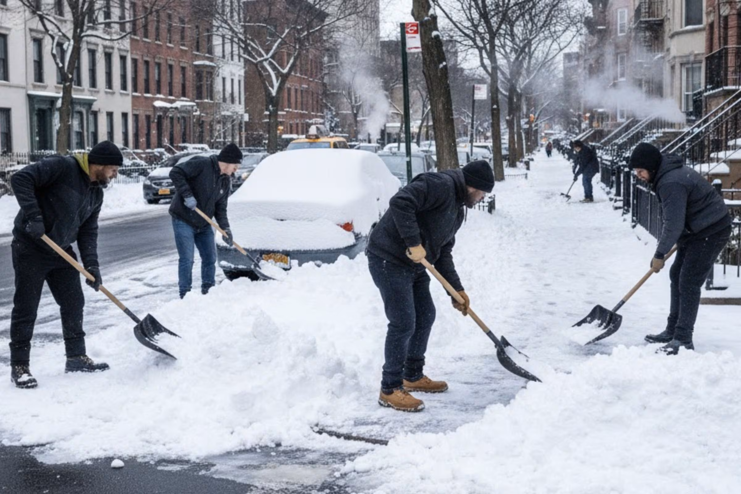 Nueva York eleva hasta US$45 la hora a trabajadores de limpieza de nieve
