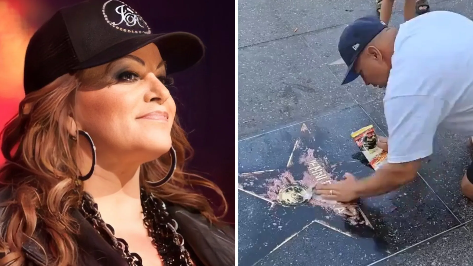 Estrella de Jenni Rivera en Paseo de la Fama de Hollywood fue vandalizada