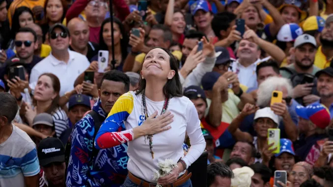 Líder opositora de venezolana María Corina Machado, Premio Nobel de la Paz 2025